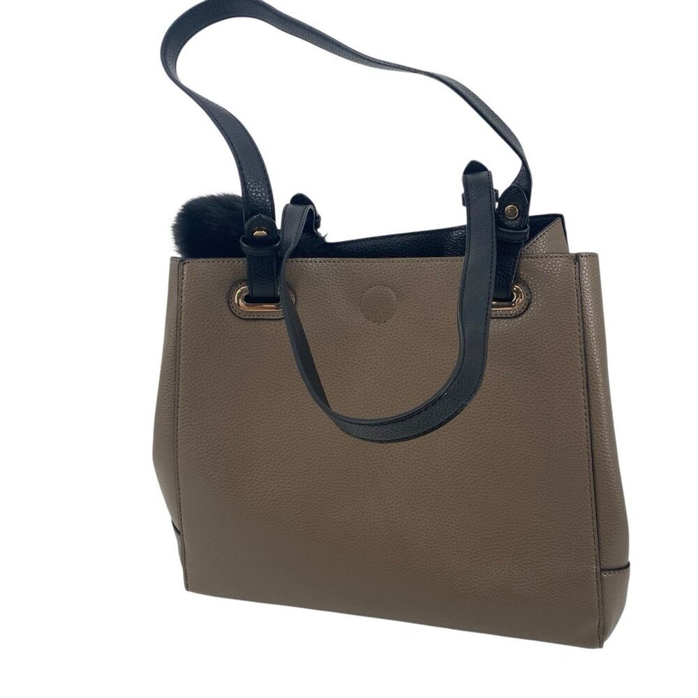 Andrew Marc Tan Beige Black Marc New York Handbag Tote Crossbody - Picture 3 of 14